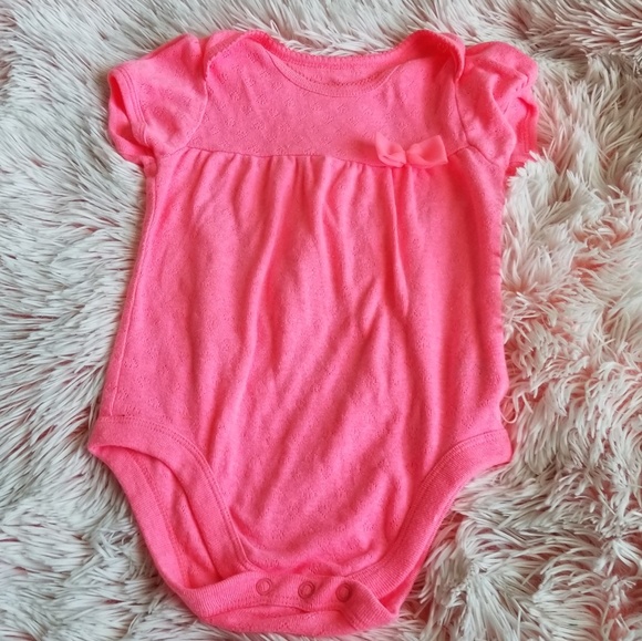 pink short sleeve onesie